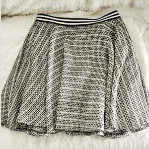 Bcbgeneration stripped tweed skater skirt like new